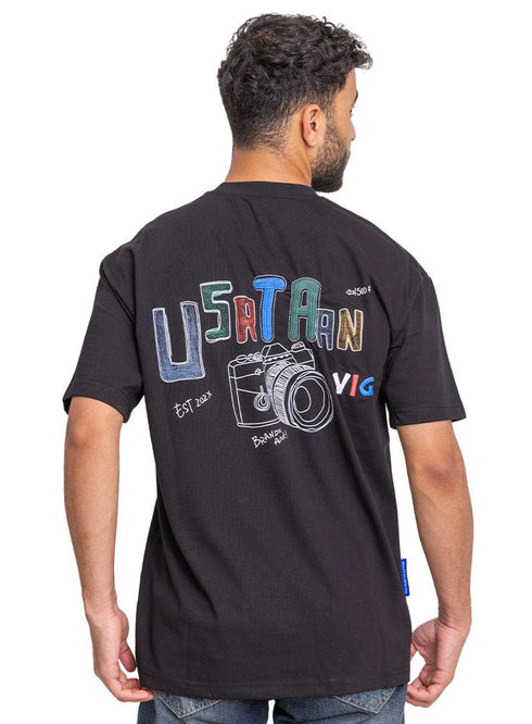 Black Design 3840VIG - O - S Round T-shirt - Khotwh